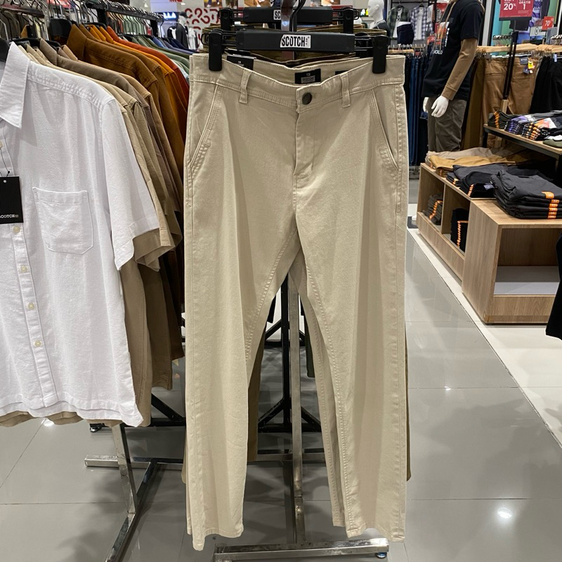 Scotch & Co Celana Panjang Chinos Premium Slim Fit Halus Size 29-42