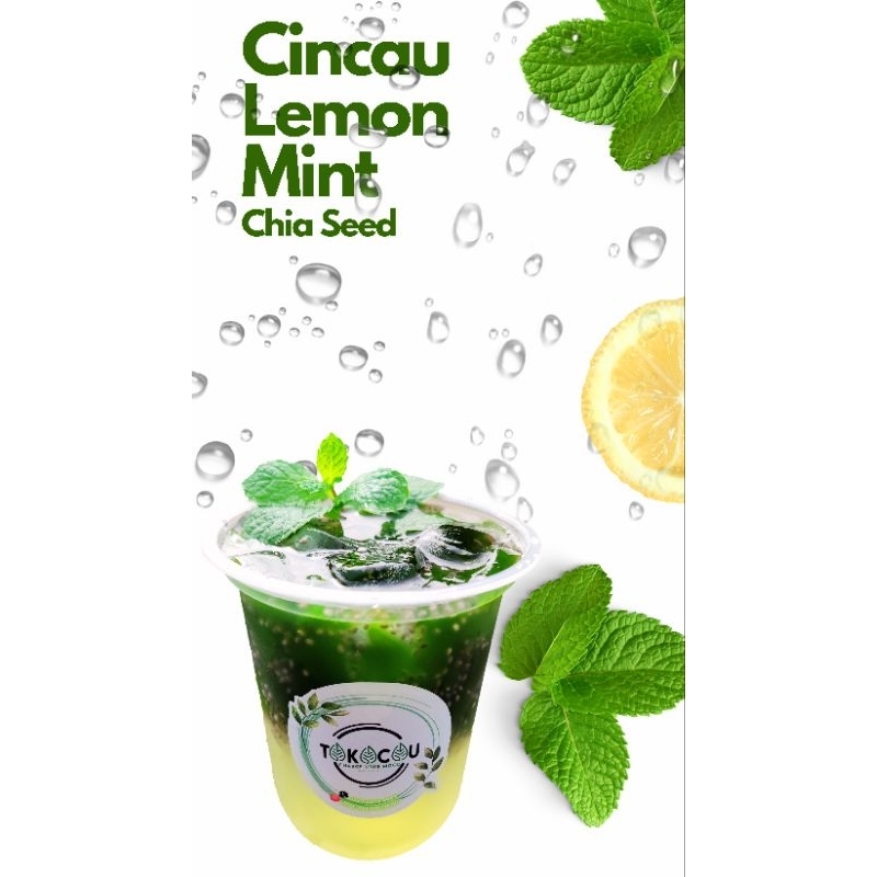 

CiMon Mint | minuman kekinian| cincau hijau | sehat | segar | kaya manfaat | lemon | mint | chia seed