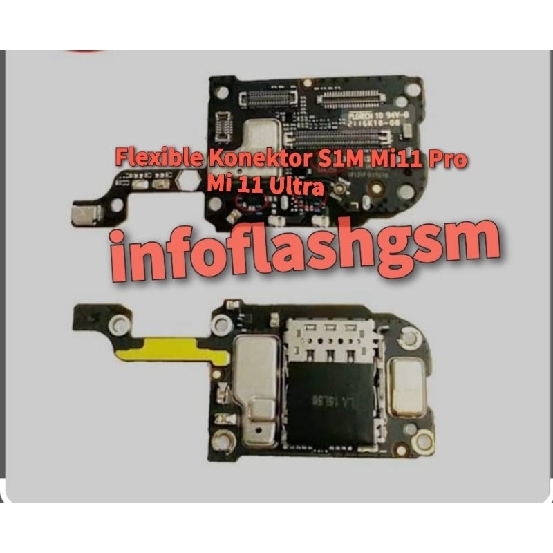 Flexible Konektor Simcard Papan Connector Sim Xiaomi Mi 11 Ultra - Mi 11 Pro