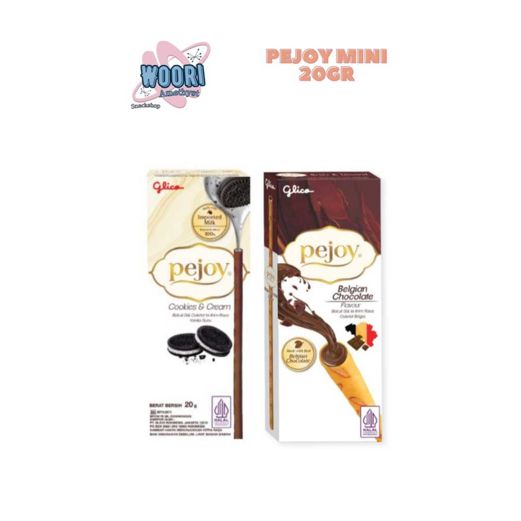 

PEJOY GLICO MINI 20gr/CHOCOLATE FLAVOR COOKIES CREAM/BISKUIT STIK ISI KRIM