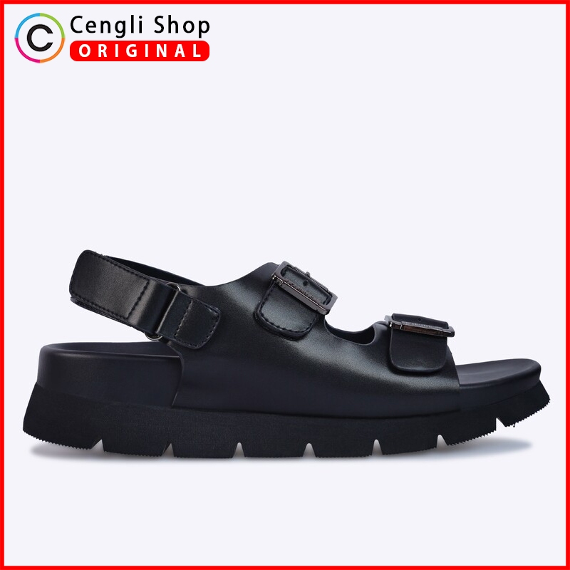 EVERBEST SANDAL SLINGBACK KASUAL PRIA ORIGINAL ASLI ORI SENDAL CASUAL BRANDED HITAM EM07
