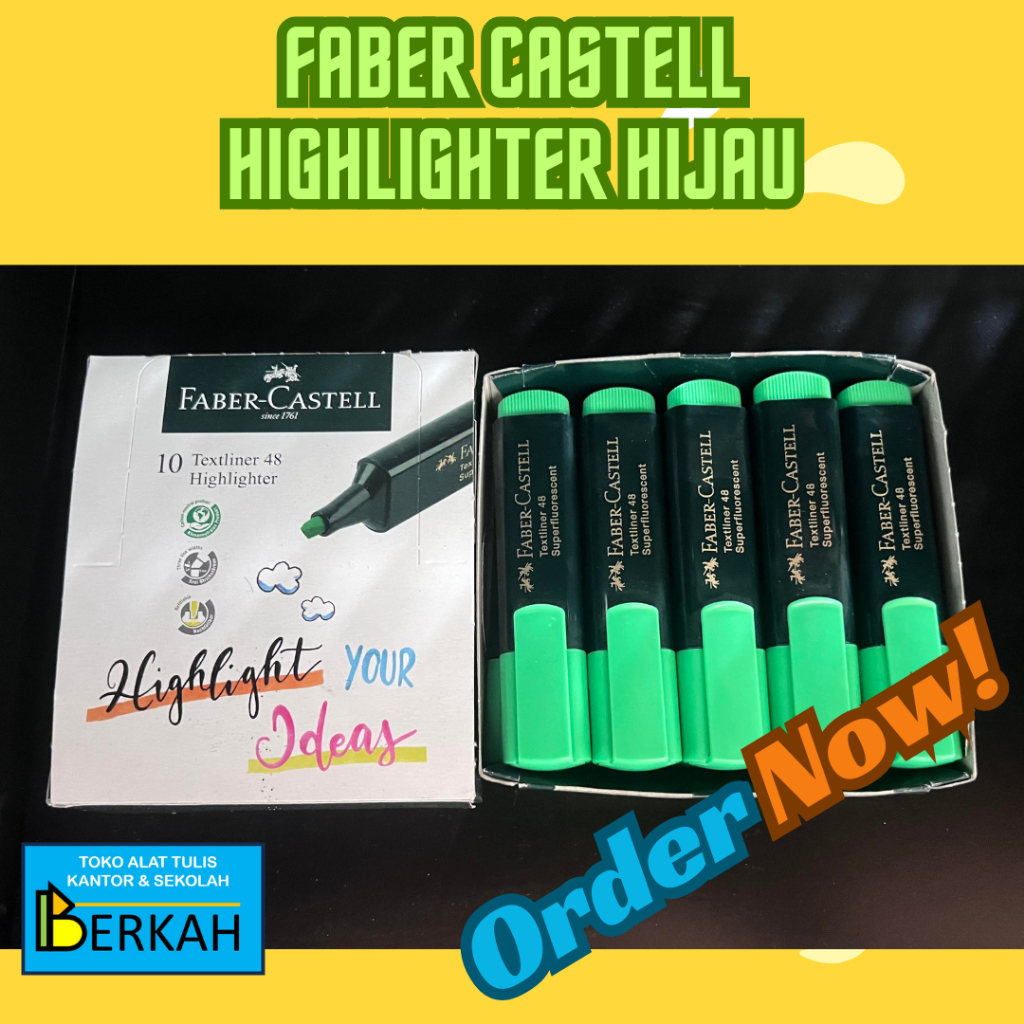 

Faber Castell Textliner Highlighter Hijau Original