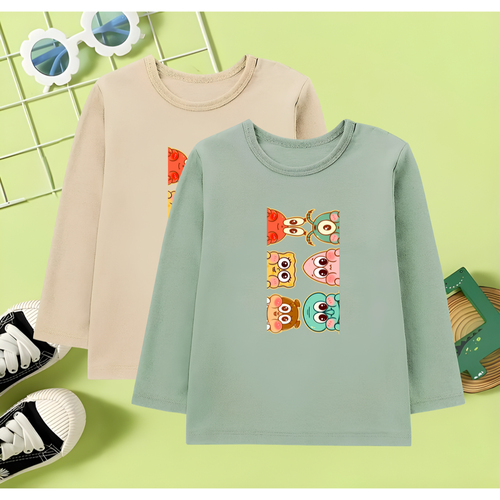 Baju Kaos Anak Lengan Panjang Usia 1-12 Tahun Kaos Anak Lengan Panjang Perempuan Atasan Kaos Anak Co