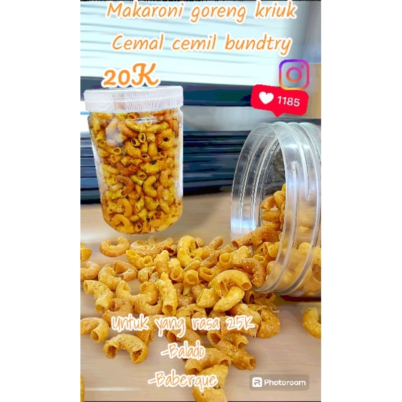 

Makaroni 300gr/500gr (Makaroni Goreng Kriuk Kres) By Cemal cemil Bundtry