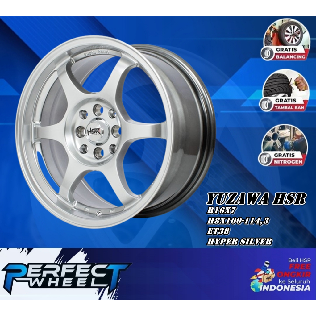 Velg Racing Hsr Yuzawa Ring 16 Velg Mobil Lebar 7 Rata Untuk Agya Mobilio Binguo Xenia