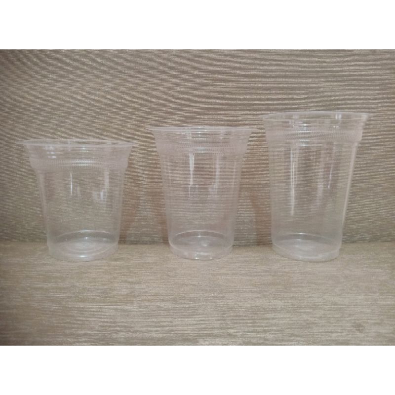 Gelas cup matahari 12oz , 14oz, 16oz / GELAS / POP ICE / GELAS PLASTIK / PLASTIC / GELAS BOBA / CUP 