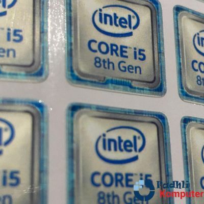 Stiker Intel Core i5 Gen 8