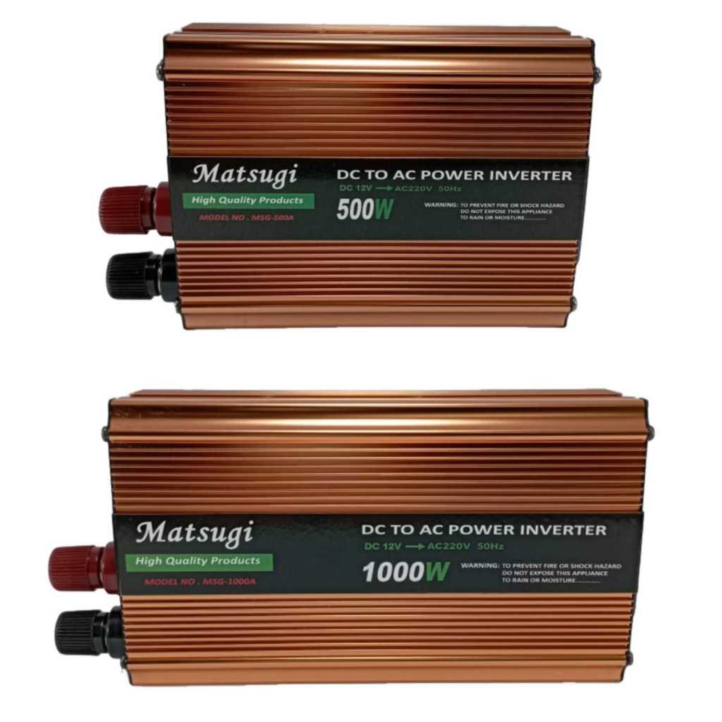 POWER INVERTER MATSUGI 12C C TO 220V AC 350 WATT | 500 WATT | 1000 WATT | 2000 WATT