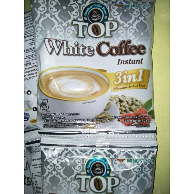 

PROMO TOP WHITE COFFEE 3IN1 12 SACHET @21GR- KOPI TOP WHITE