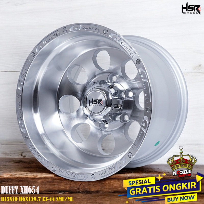 Velg Mobil Ring 15 Lubang 6 PCD 139,7 Pelek offroad Ring 15 Untuk Mobil Jimny Triton