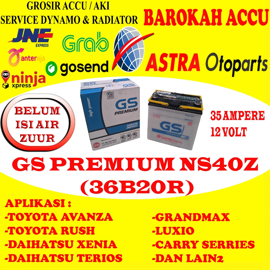 AKI GS PREMIUM NS40Z / 36B20R , 35 AH ASTRA OTOPARTS