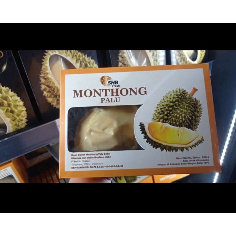 

durian monthong palu frozen 500gr box