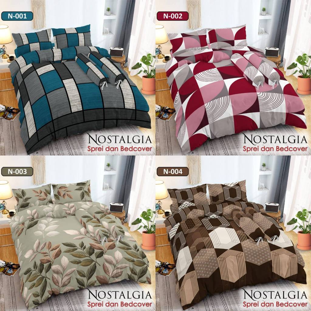 Bed Cover Set Sprei Aesthetic Ukuran King 180x200/160x200 Tinggi 20cm By Fata