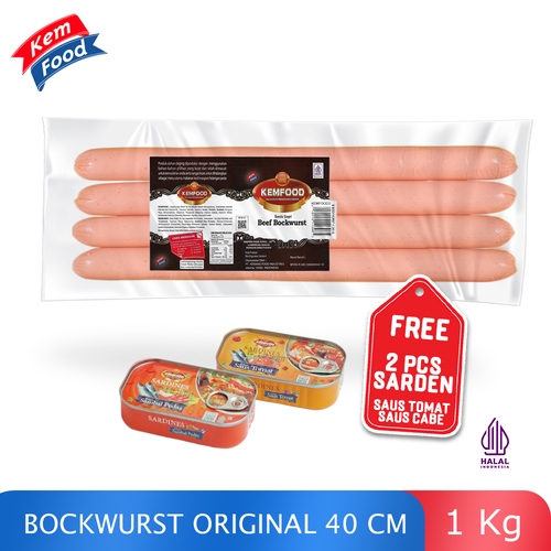 

Kemfood - Sosis Sapi Bockwurst Original 40 Cm - 1 Kg