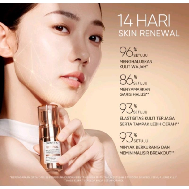 SKINTIFIC Retinol Skin Renewal Serum 20ml / skintific serum retinol