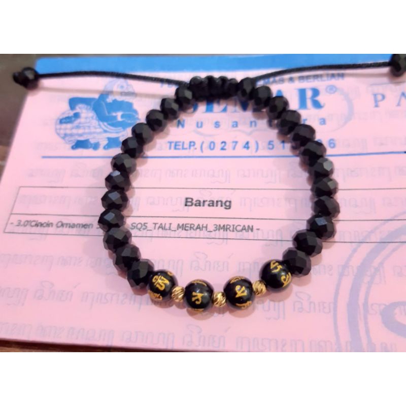 Gelang Tali Ceko Variasi 3 emas 0,2gram 10karat