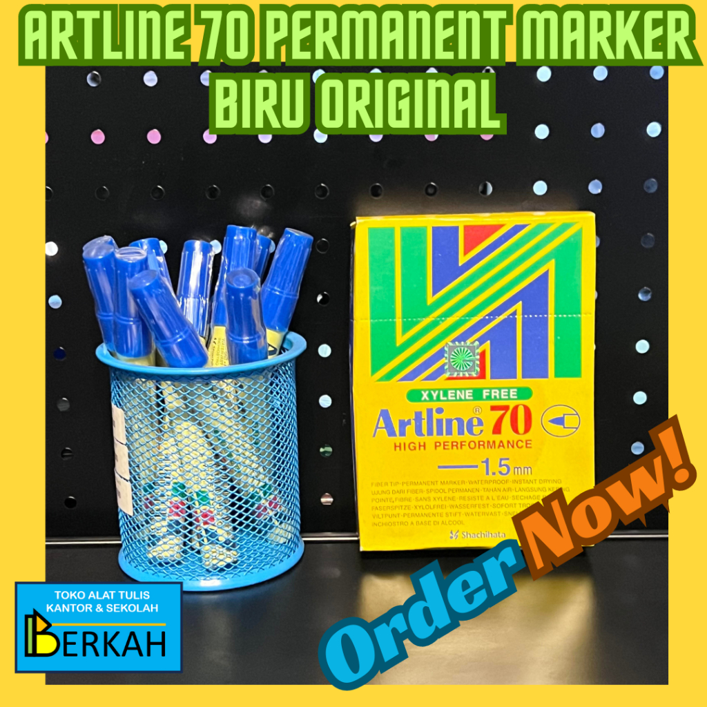 

Spidol Artline 70 Permanent Marker Biru Original