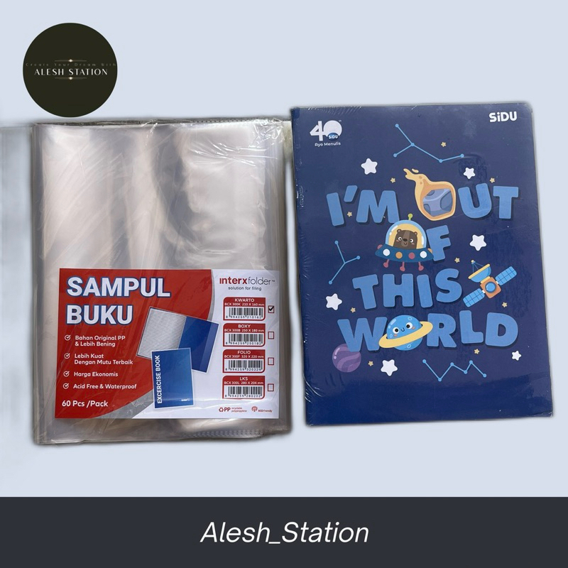 

Sampul buku plastik Kwarto / kuarto isi 20 & isi 60 Lembar Inter X