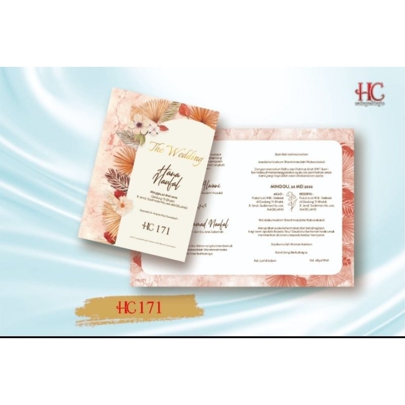 Blangko Undangan Pernikahan HC 171 Blangko Undangan Termurah Gratis File Setting dan Katalog Produk 