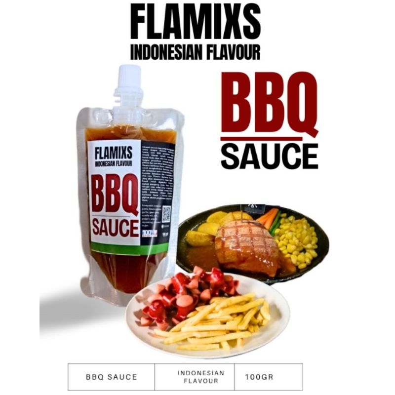 

Flamixs Sauce Barbeque(250ml) - saus/saos Original Barbeque Spesial