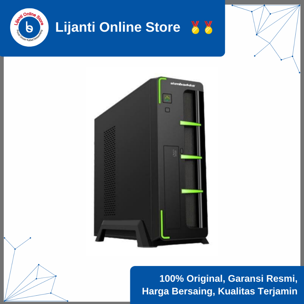 PC/CPU/ KOMPUTER RAKITAN/CASE SIMBADDA CX MINI 160 CORE i3 GEN 7 RAM BARU GARANSI 1 TAHUN RESMI