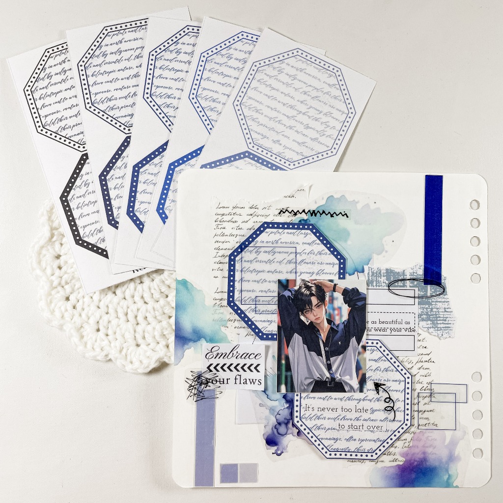 

10pcs Deco Paper: Frame 1 DIY Kertas Dekorasi Journal Journaling Bujo Scrapbooking by KaoyaShop