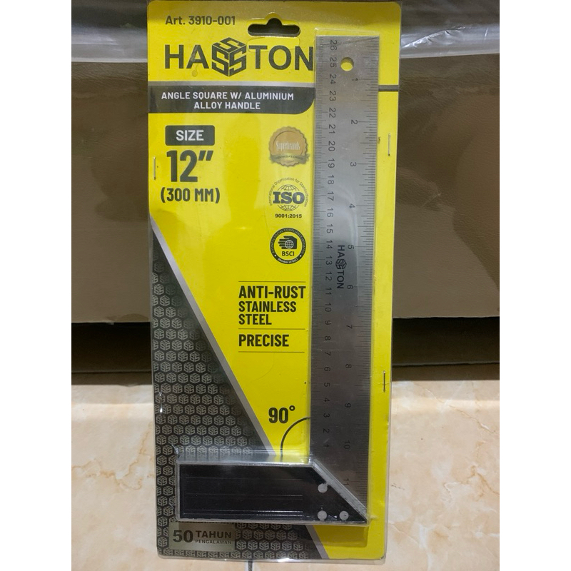 

Penggaris Siku Besi 12" Hasston