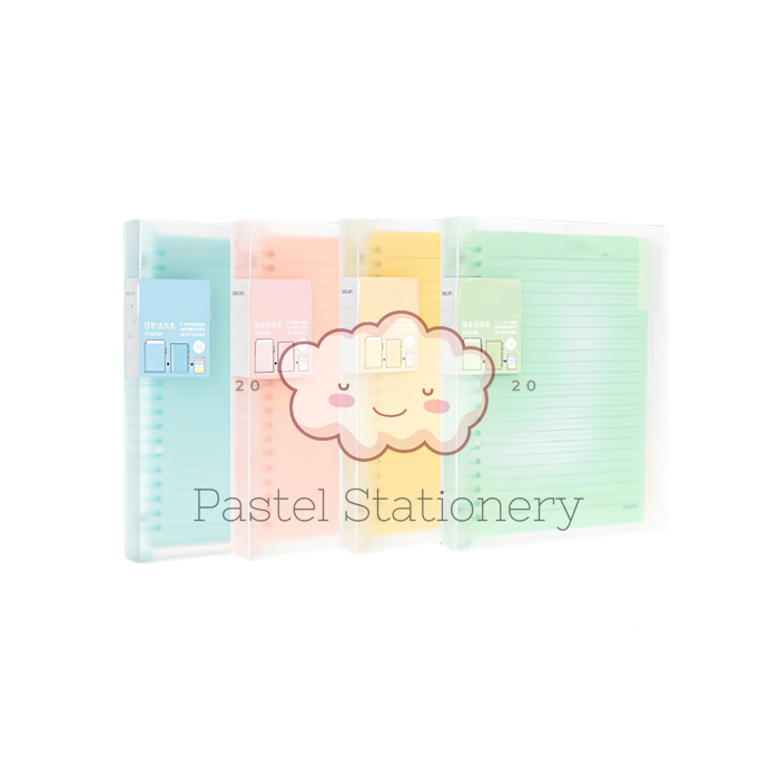 

Buku Binder Note A5 Deli Vivid QHA560 Pastel Color - Loose Leaf Notebook A5