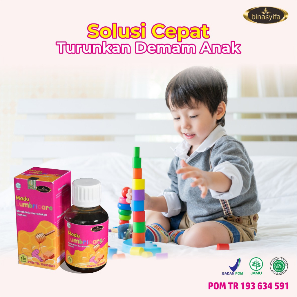 Madu Obat Demam Anak Tifus Binasyifa MADU LUMBRICARE