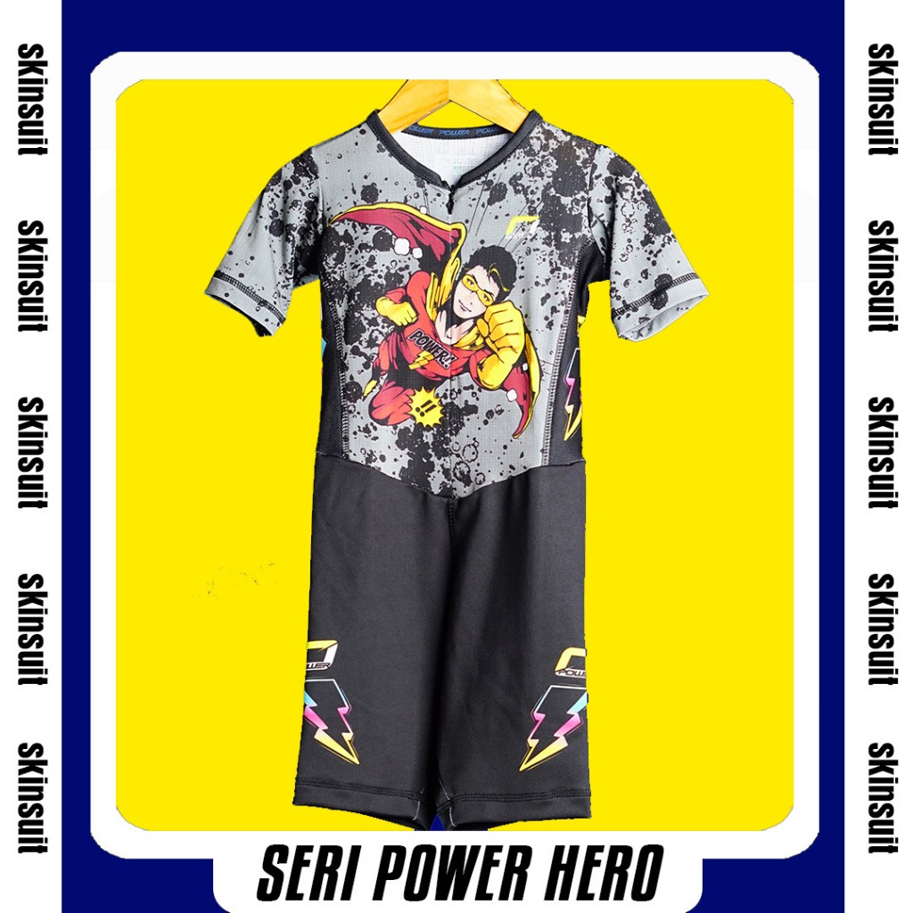 Skinsuit Sepatu Roda Anak Inline Skate Power Apparel Jersey Sport