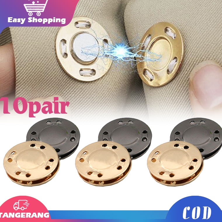 

KODE B6S4 1pair Kancing Magnet Jahit Tas DIY Magnet Button 125mm Magnetic Button Untuk Apparel Bag