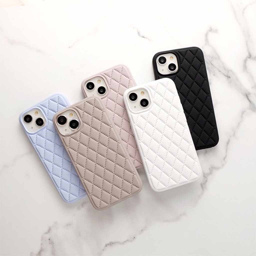 New Diamond Bludru Rhombic Silicone Case - Silicone/Casing Hp FullCover Compatible For Iphone X Xs X