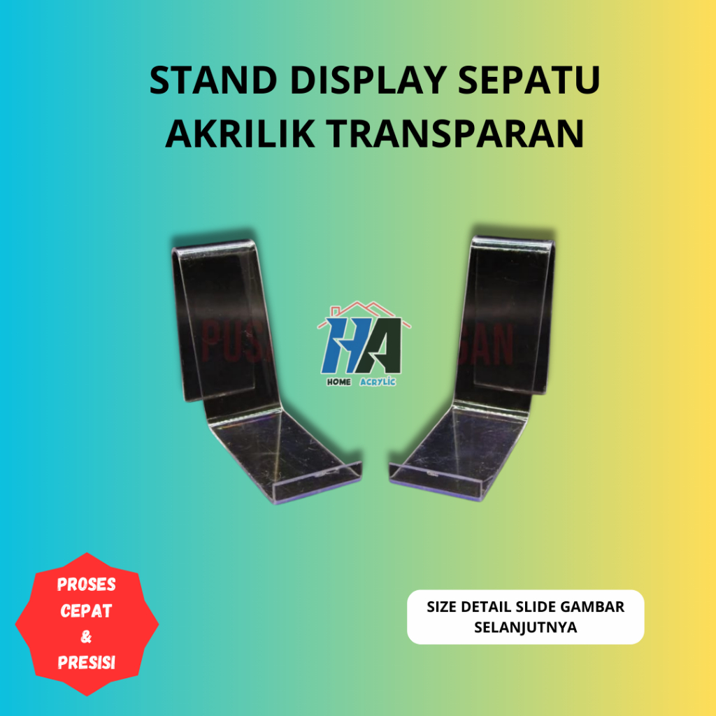 STAND SEPATU AKRILIK DISPLAY SEPATU AKRILIK HOLDER SENDAL AKRILIK