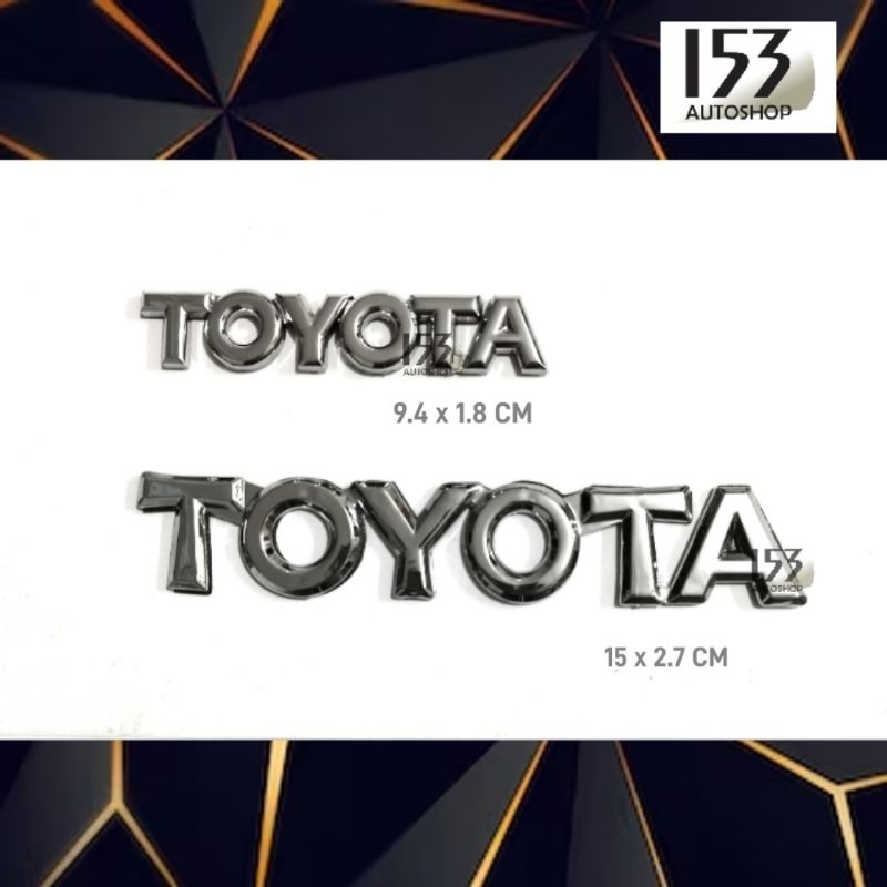 Emblem Tulisan Toyota