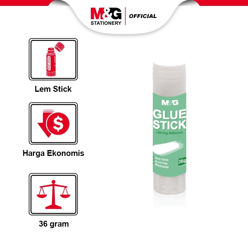 

M&G Economical Packing Glue Stick PVA Lem Kertas Batang 9 gr, 36 gr