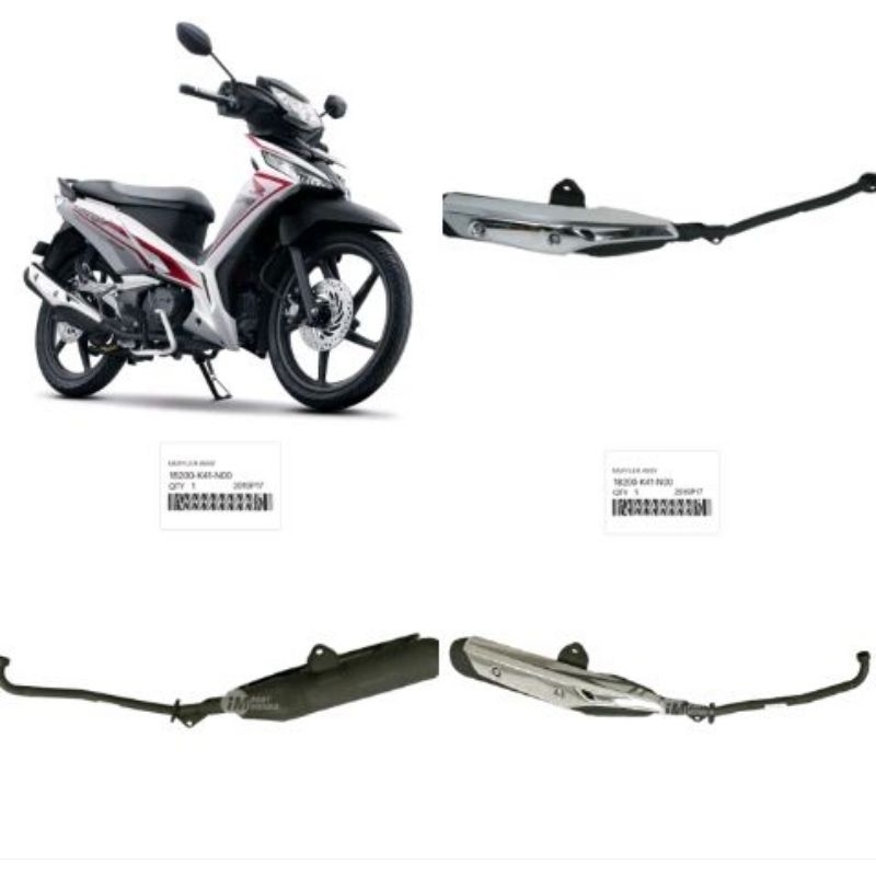 KNALPOT NEW SUPRA X 125 FI ORIGINAL