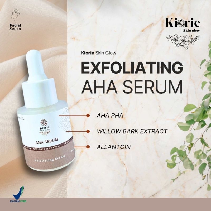 KIORIE EXFOLIATING SERUM / AHA serum / serum wajah/ serum flek hitam