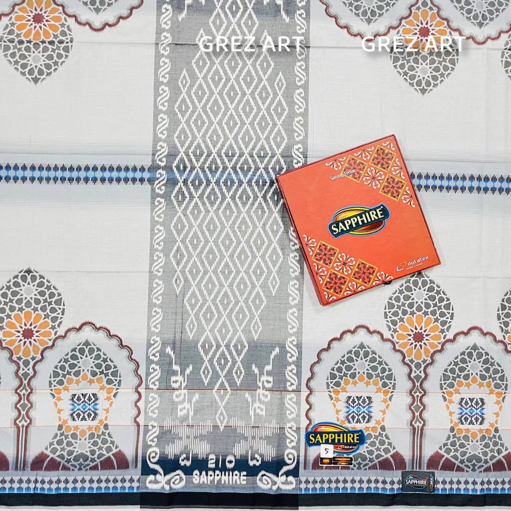 Sarung Tenun Sapphire KWS Kawung Songket Termurah