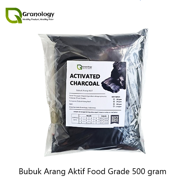

Bubuk Arang Aktif / Activated Charcoal Powder (500 gram) by Granology