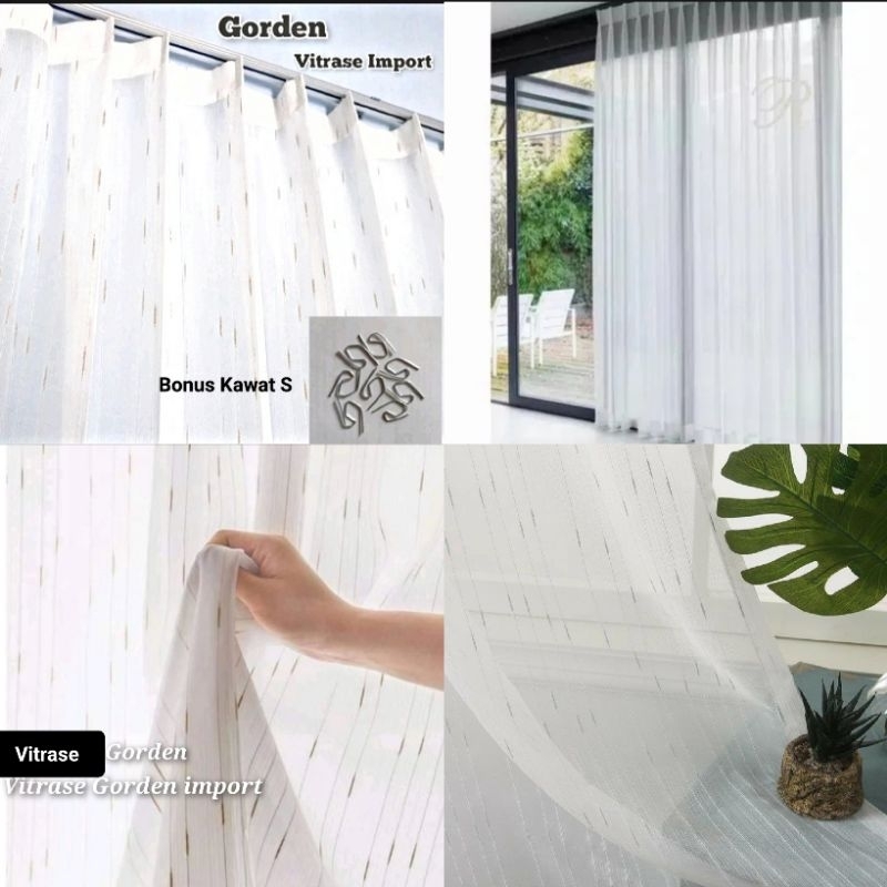 Vitrase Gorden Dalaman Gorden Tebal Vitrase Gorden Tebal Tirai Hordeng