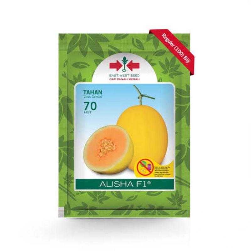 Benih Melon Alisha F1 100 Butir - Cap Panah Merah [Golden Alisha]