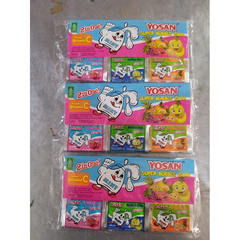 

Yosan bubble gum renceng