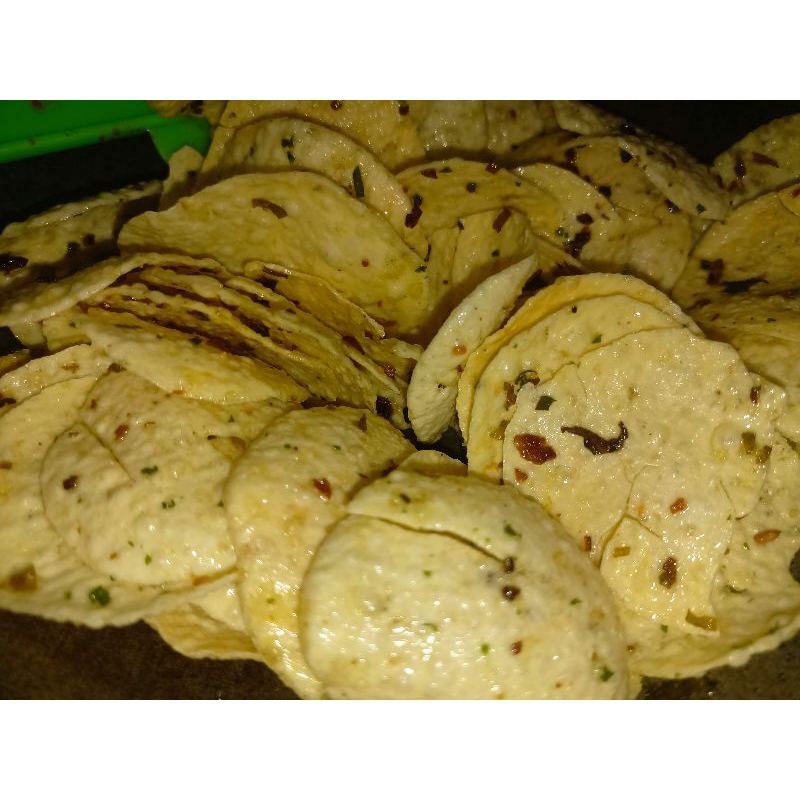 

Keripik Opak Original 250 gr asin gurih