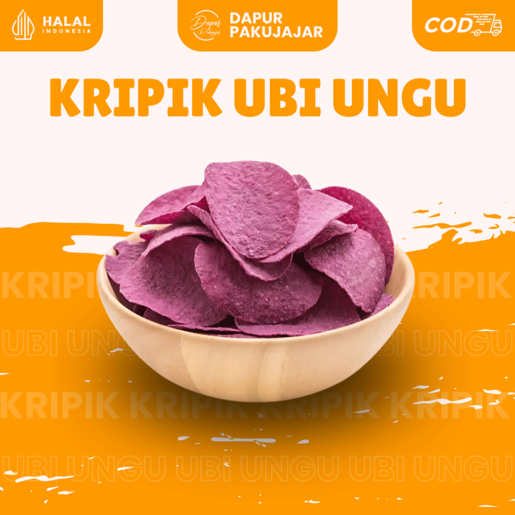 

Kripik Ubi Ungu 120g - 500g, Camilan Renyah dan Bergizi dari Ubi Ungu Berkualitas