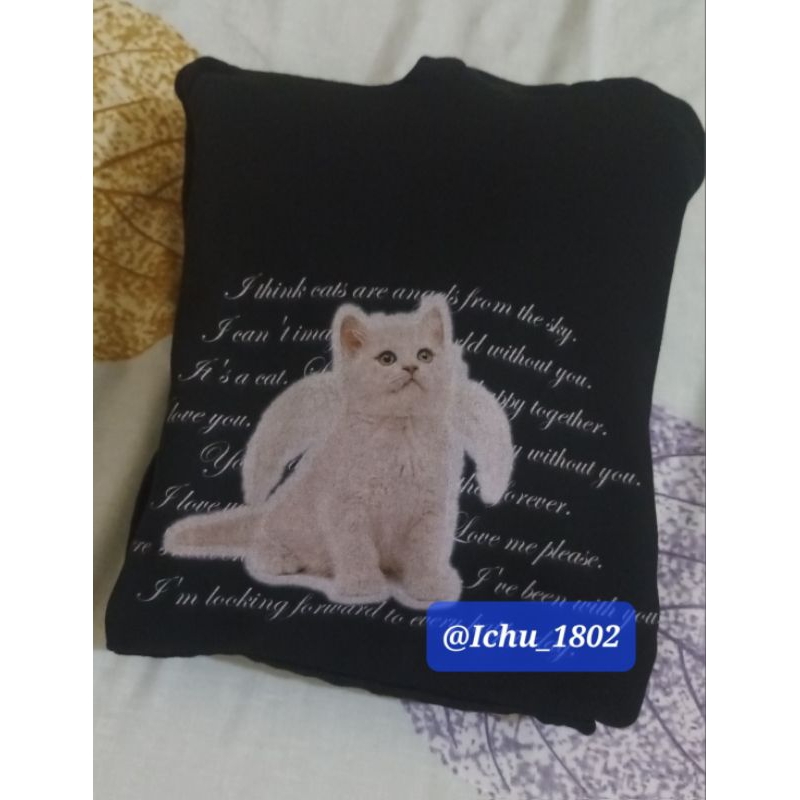 Hoodie Itzavibe Cat (Jaemin) size M Black (preloved)