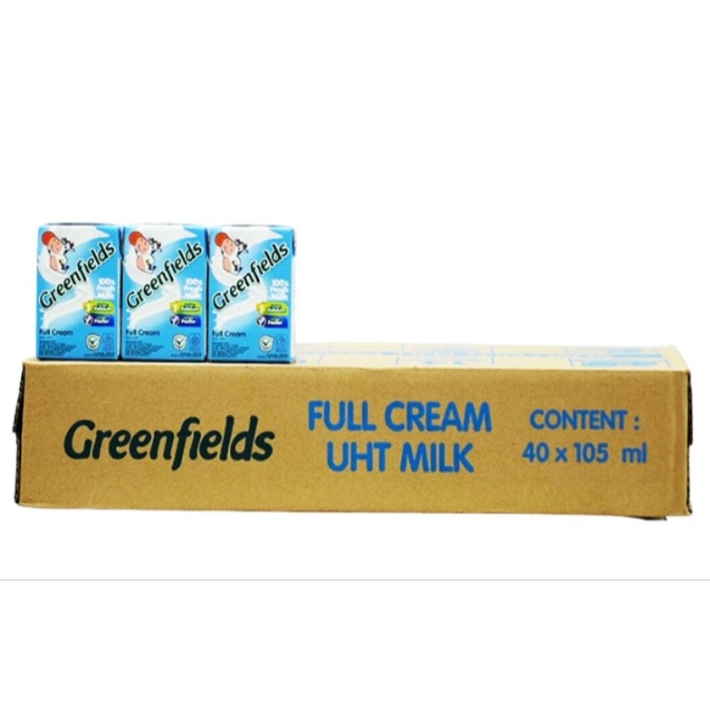 

Greenfields Susu UHT full Cream isi 40 pcs x 105 ml - KARTON