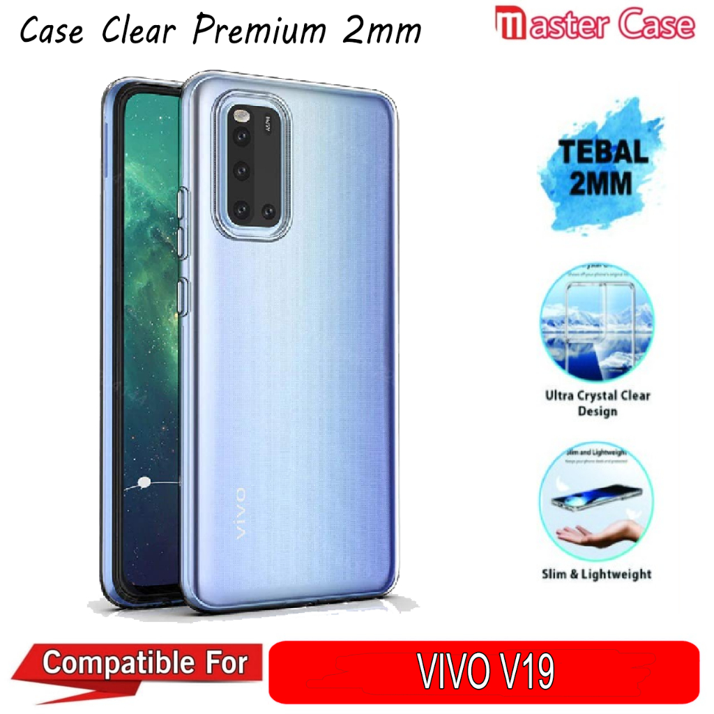 Case VIVO V19 Clear Softcase Camera Protection Silicon