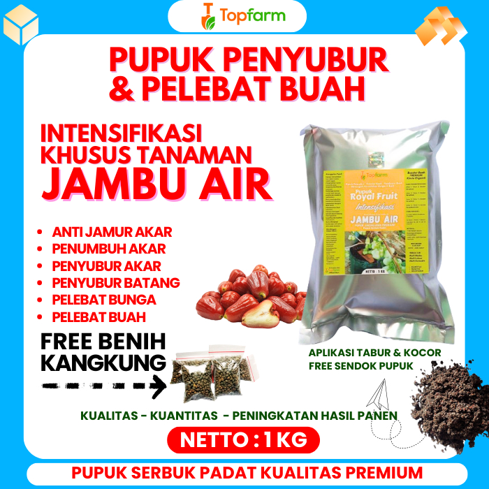 Pupuk Pelebat Buah Jambu Air / Pupuk Booster Buah Jambu Air / Pupuk Pemanis Buah Jambu Air / Pupuk J