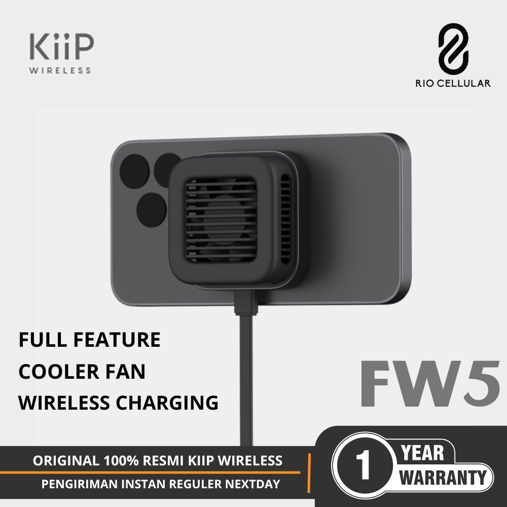 KIIP WIRELESS CHARGING MAGNETIC COOLER PENDINGIN HP GAMING FAN RADIATOR COOLING FW5