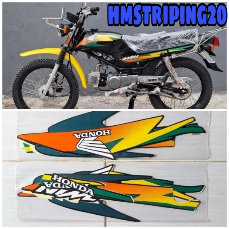 STRIPING STIKER HONDA WIN 100 TAHUN 2001 2002 LIS BODY STANDAR BERKUALITAS